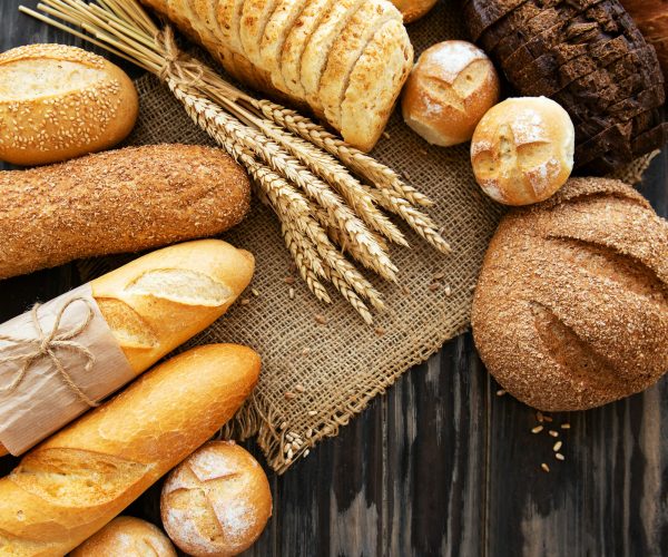 Assortment of baked bread